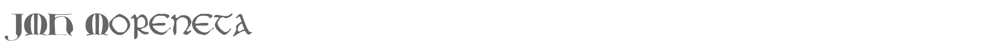 JMH Moreneta JMH Moreneta.ttf font preview